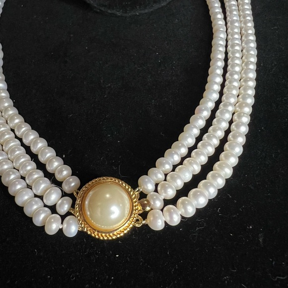Vintage pearl choker (real pearls) - Picture 2 of 4